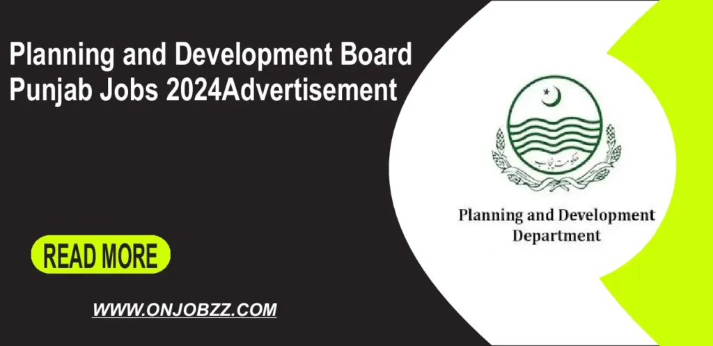 Planning and Development Board Punjab Jobs 2024Advertisement