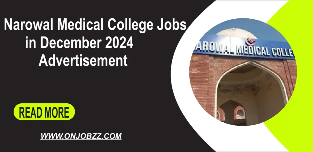 Narowal Medical College Jobs in December 2024 Advertisement