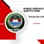 Public Service Commission Quetta Jobs 2025 Online Advertisement